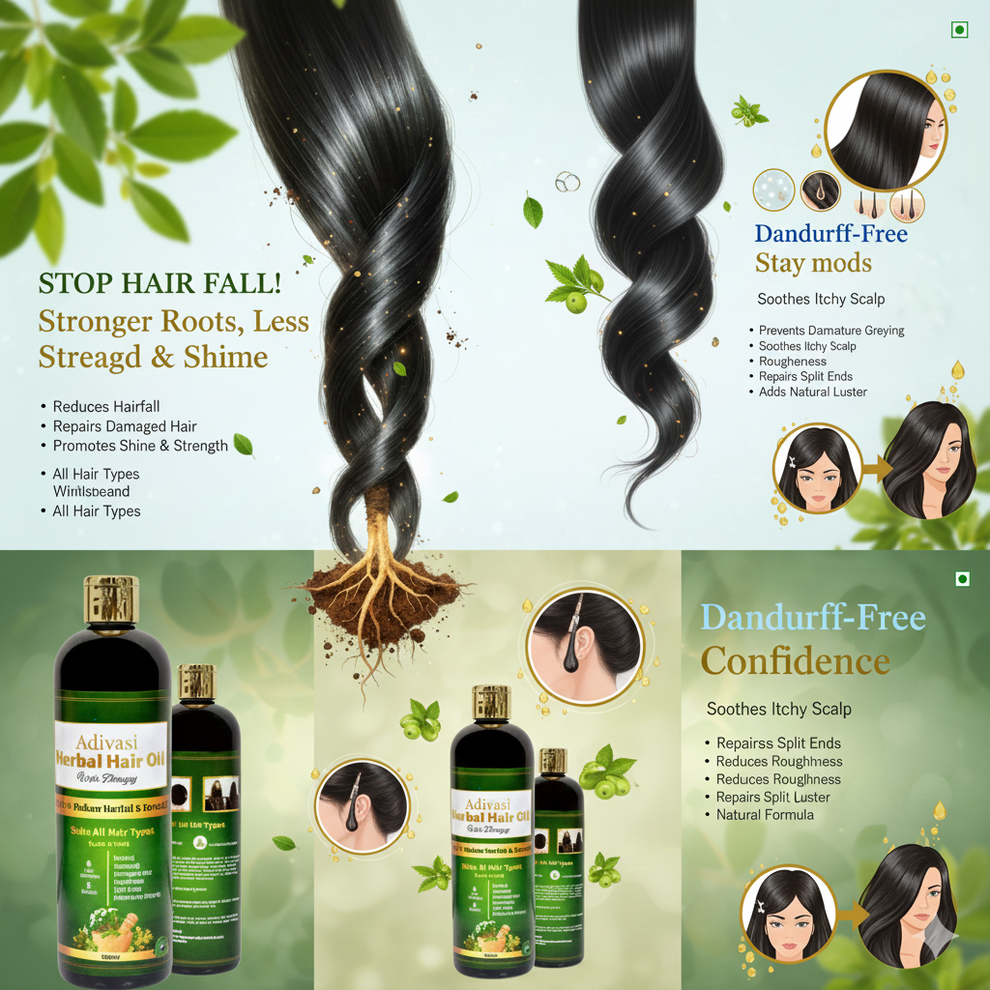 Adivasi Jeeva Sanjivani Herbal Hair Oil 125 ML BUY 1 GET 1 FREE