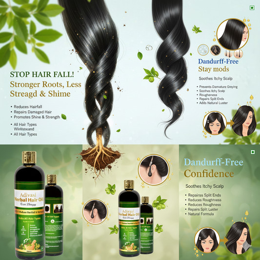 Adivasi Jeeva Sanjivani Herbal Hair Oil 125 ML BUY 1 GET 1 FREE