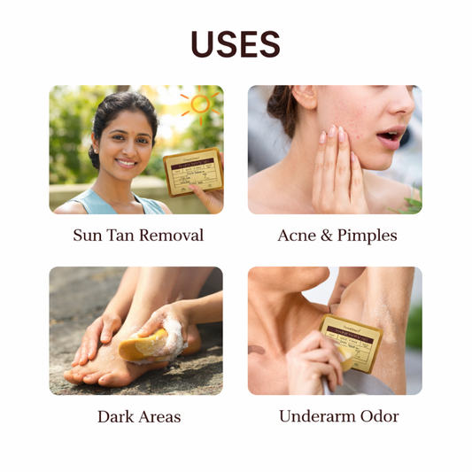 De -Tan Soap Remove Tain & Bright Your Skin pack of 2