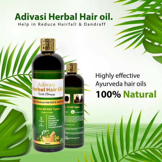 Adivasi Jeeva Sanjivani Herbal Hair Oil 125 ML BUY 1 GET 1 FREE