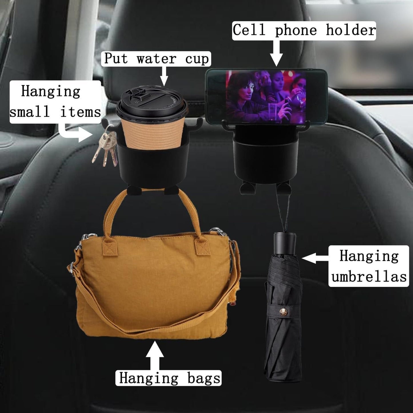 Multifunctional Hanging Storage Cup & Mobile Holder BUY 1 GET 1 FREE