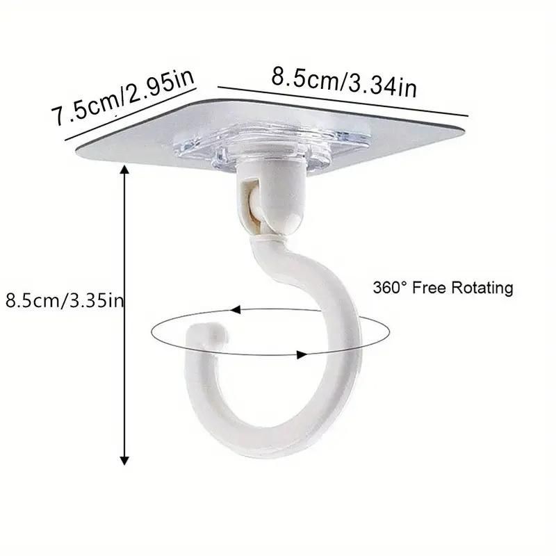 5pcs Rotating Ceiling Hooks