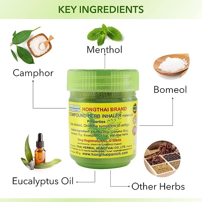 Hong Thai Traditional Herbal Inhaler 🌿🌬️ ( Buy 1 Get 1 FREE🔥🔥)