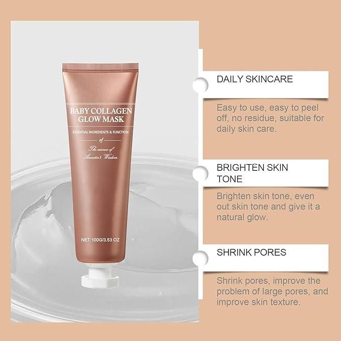 Korean Baby Collagen Glow Mask 100gm