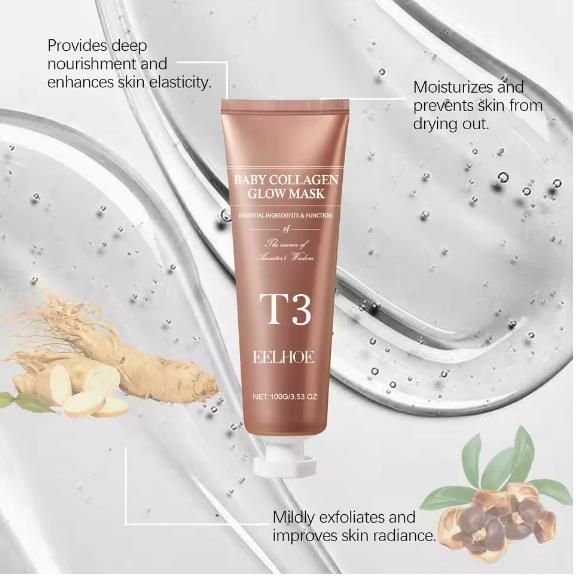 Korean Baby Collagen Glow Mask 100gm