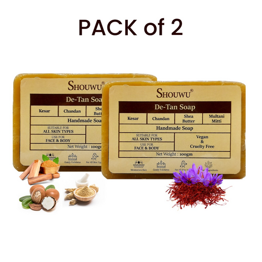 De -Tan Soap Remove Tain & Bright Your Skin pack of 2
