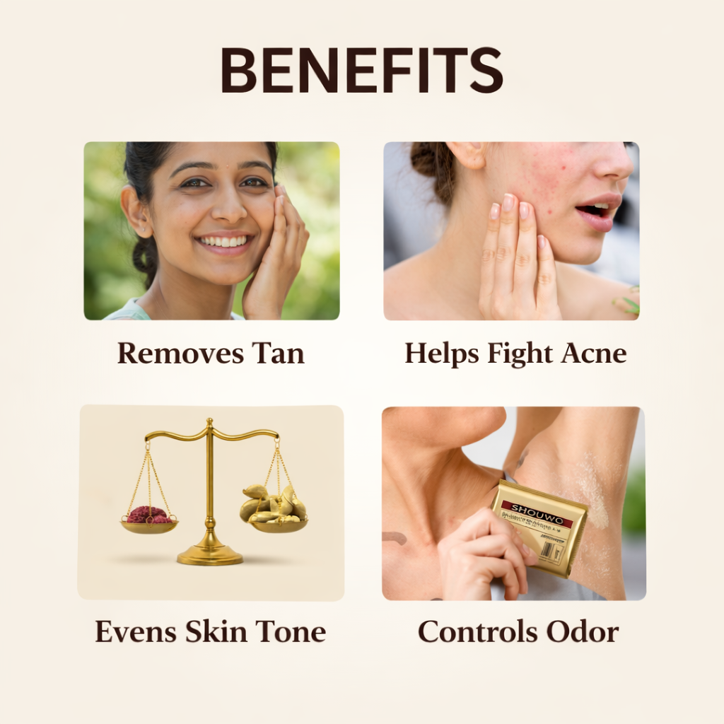 De -Tan Soap Remove Tain & Bright Your Skin pack of 2
